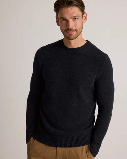Luxe Baby Cashmere Crewneck Sweater - S / Heather Pewter