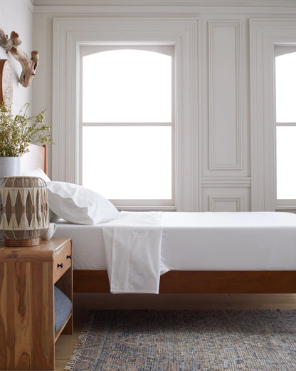 Organic Brushed Cotton Deluxe Bedding Bundle - Twin / White