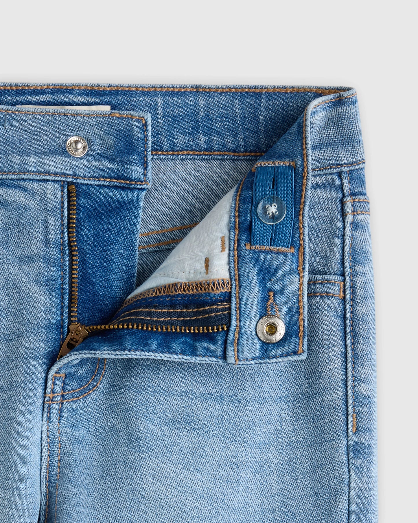 Girls Stretch Flare Jeans - 6 / Medium Wash