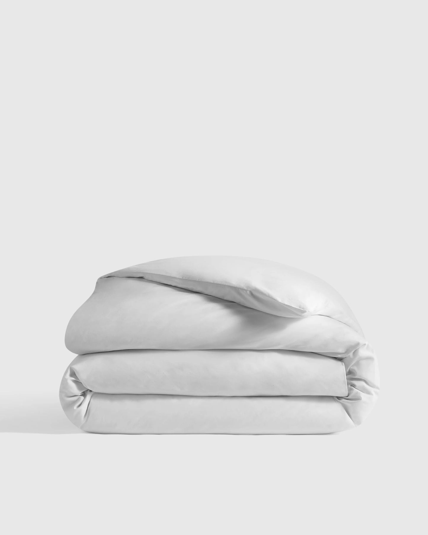 Organic Crisp Percale Duvet Cover - Twin / Ivory