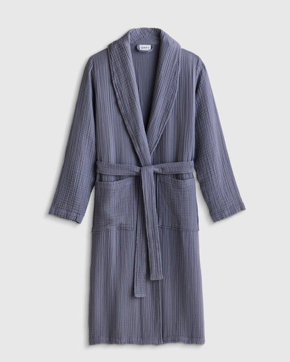 Soft Layered Turkish Cotton Robe - XS / White