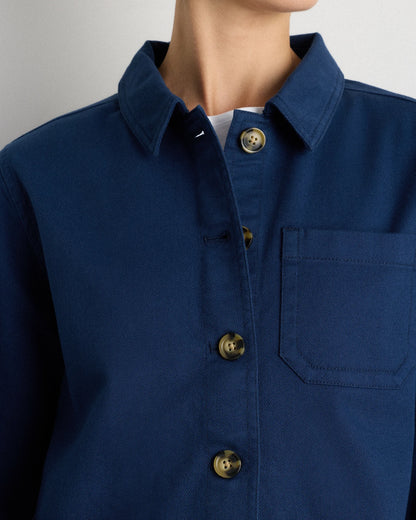 Organic Comfort Stretch Chore Jacket - XS / Vanilla