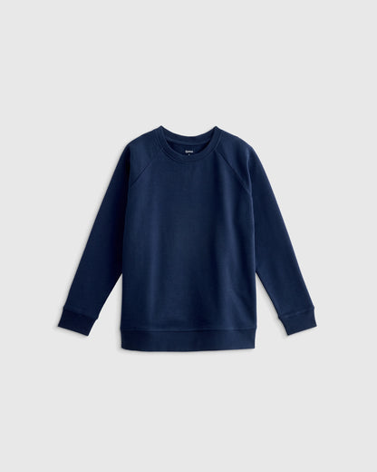 Organic Cotton French Terry Crew Neck Sweatshirt - 2T / Heart Graphic