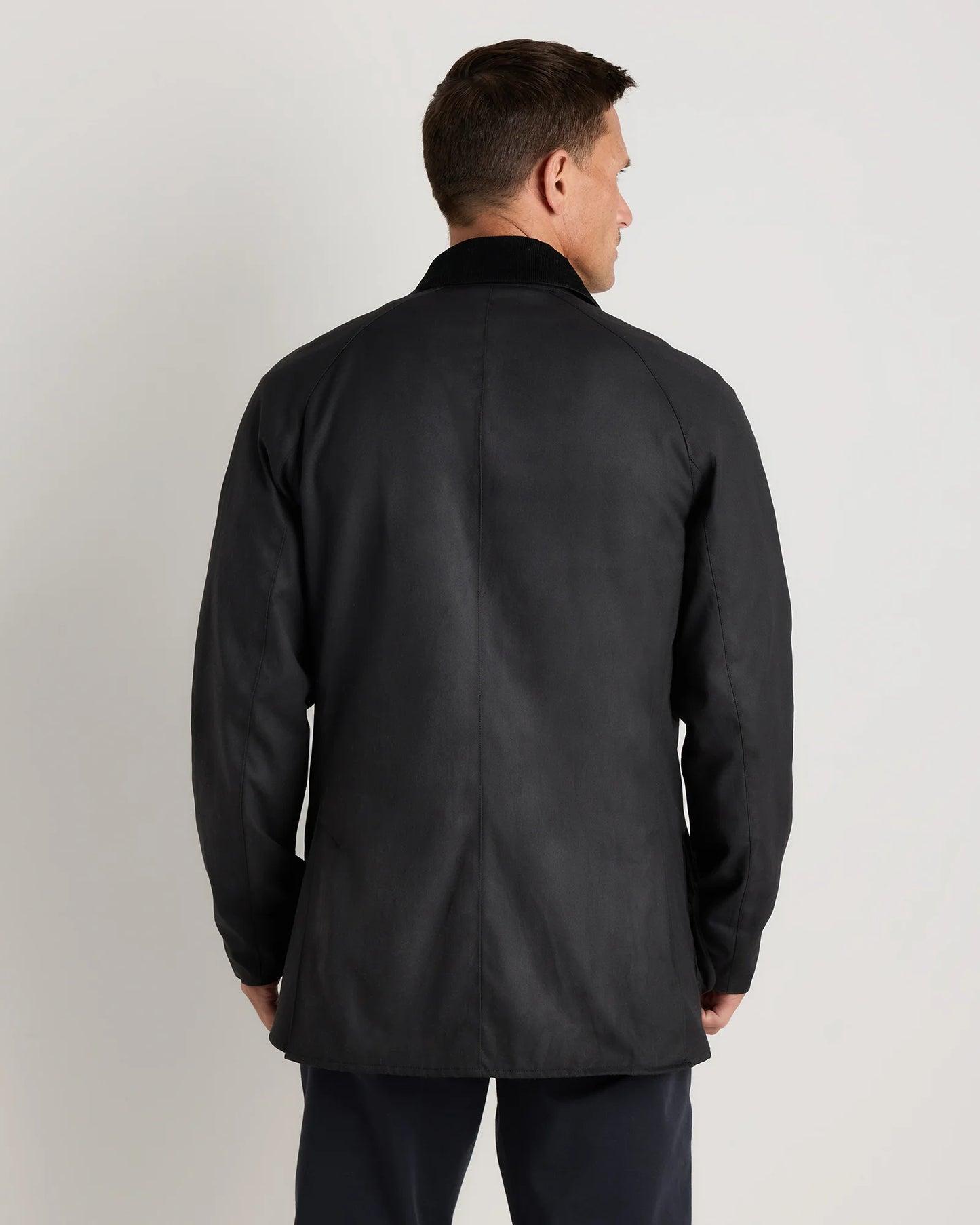 Organic Waxed Cotton Barn Jacket - S / Rustic Olive
