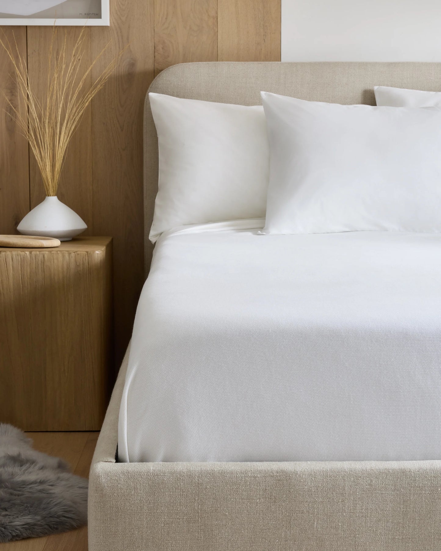 Luxury Organic Cotton Bed Blanket - Twin / White