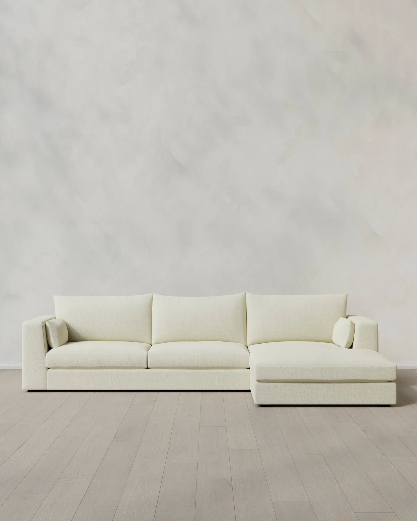 Oasis Chaise Sectional in Performance Linen - Right Arm / Sand