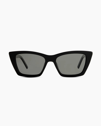 Lagos Polarized Acetate Sunglasses - One Size / Black with Grey lens
