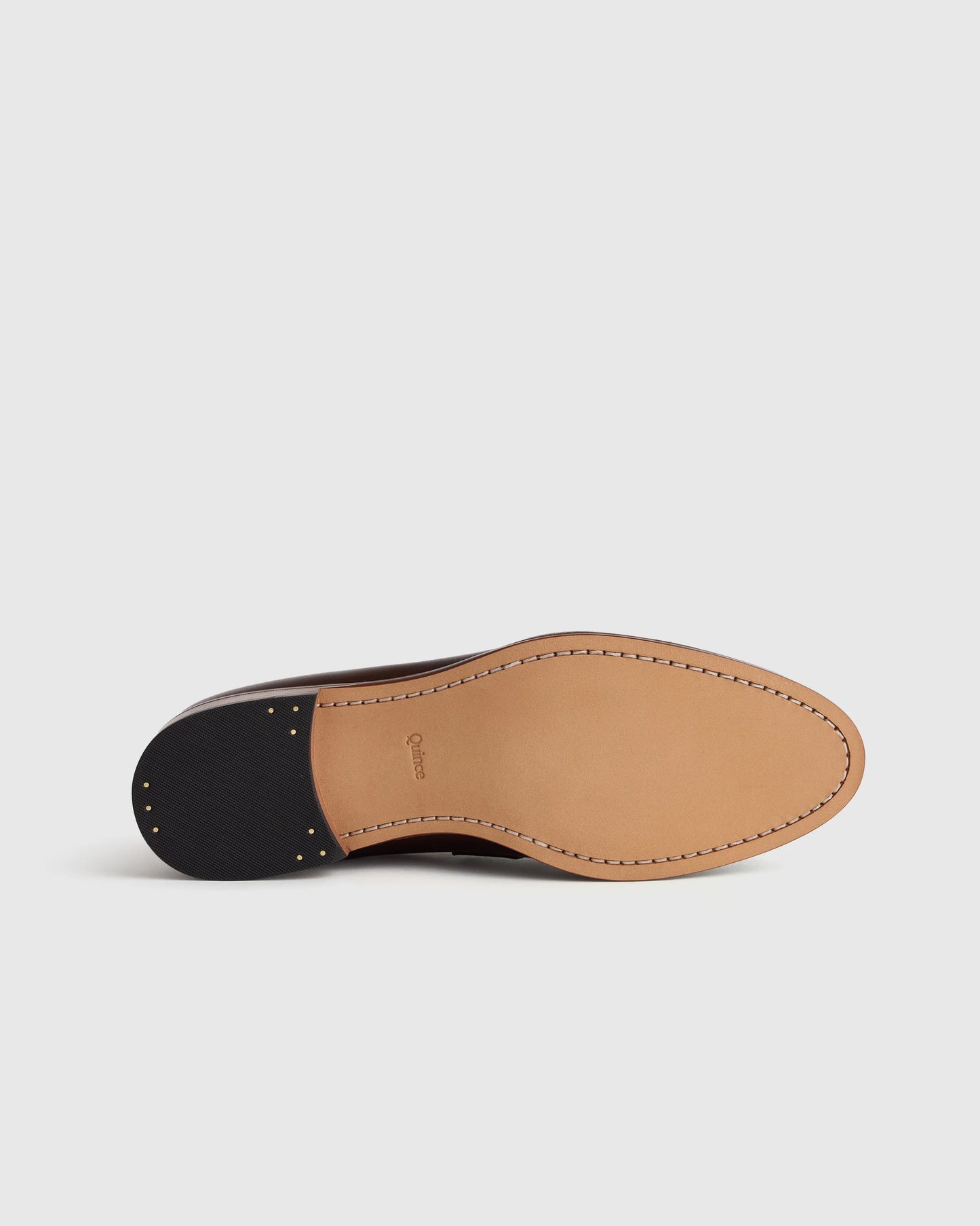 Calfskin Leather Penny Loafer - 7 / Brunette