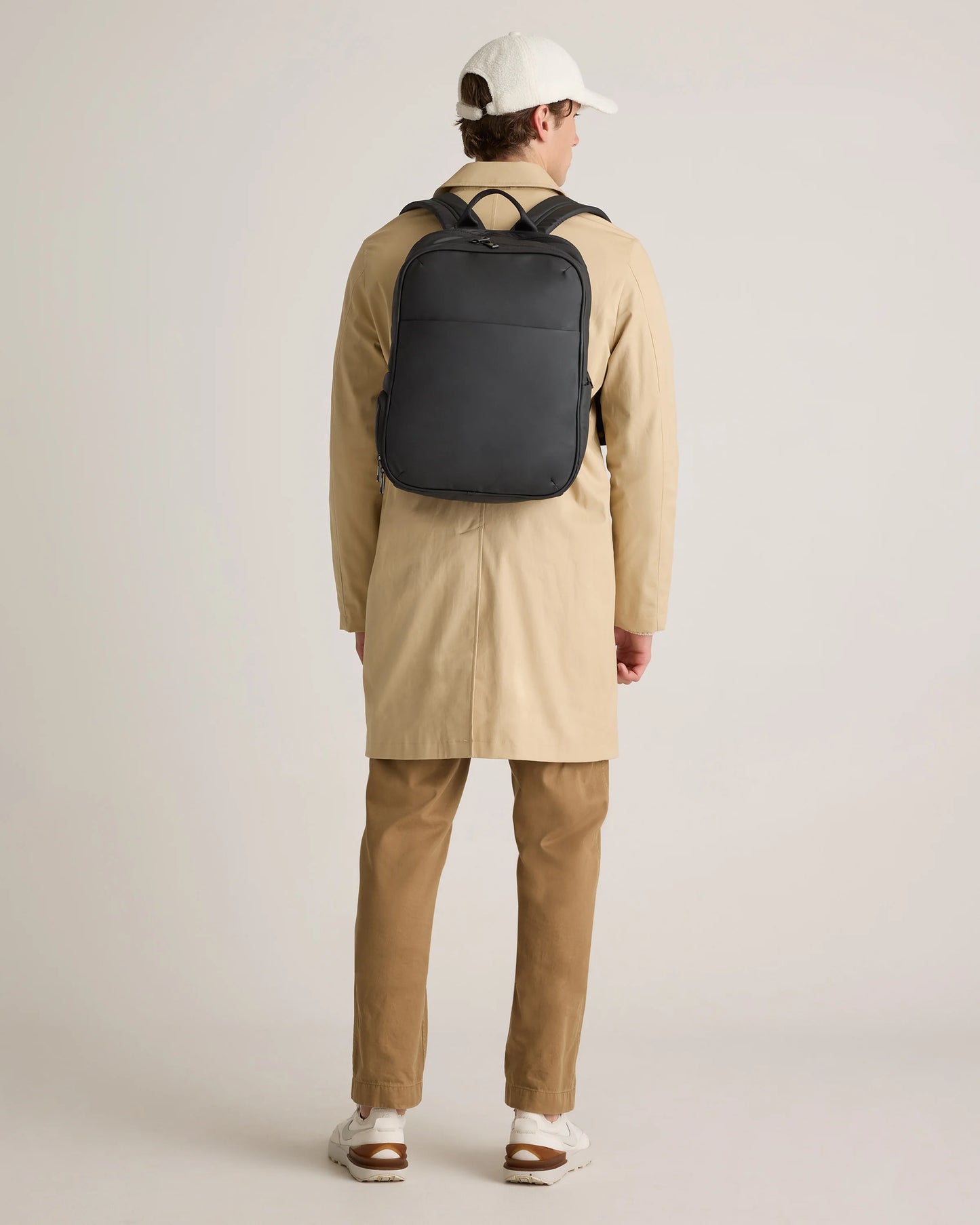 Water Repellent Puff Commuter Backpack - One Size / Black