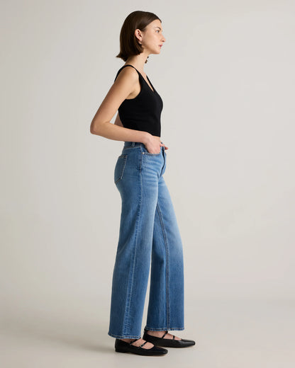 Bella Stretch Relaxed Straight Jeans - 24 / Atlantic Blue