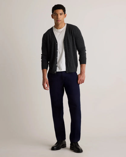 Mongolian Cashmere Cardigan Sweater - S / True Navy