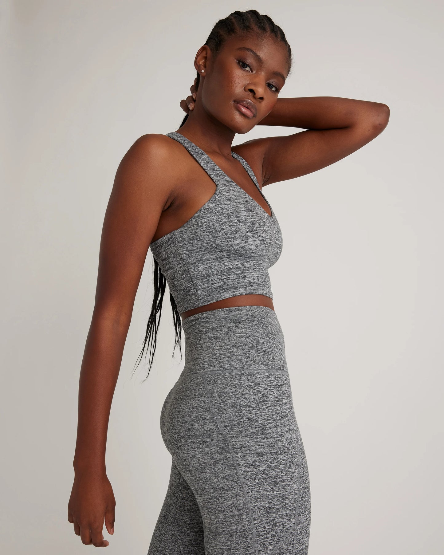 Ultra-Soft High-Rise Pocket Legging - XS / Heather Espresso