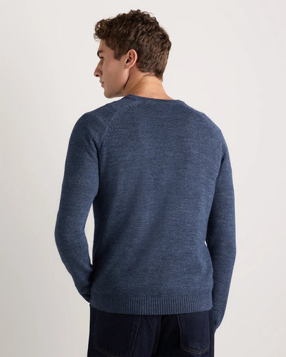 Alpaca-Wool Crewneck Sweater - S / Natural