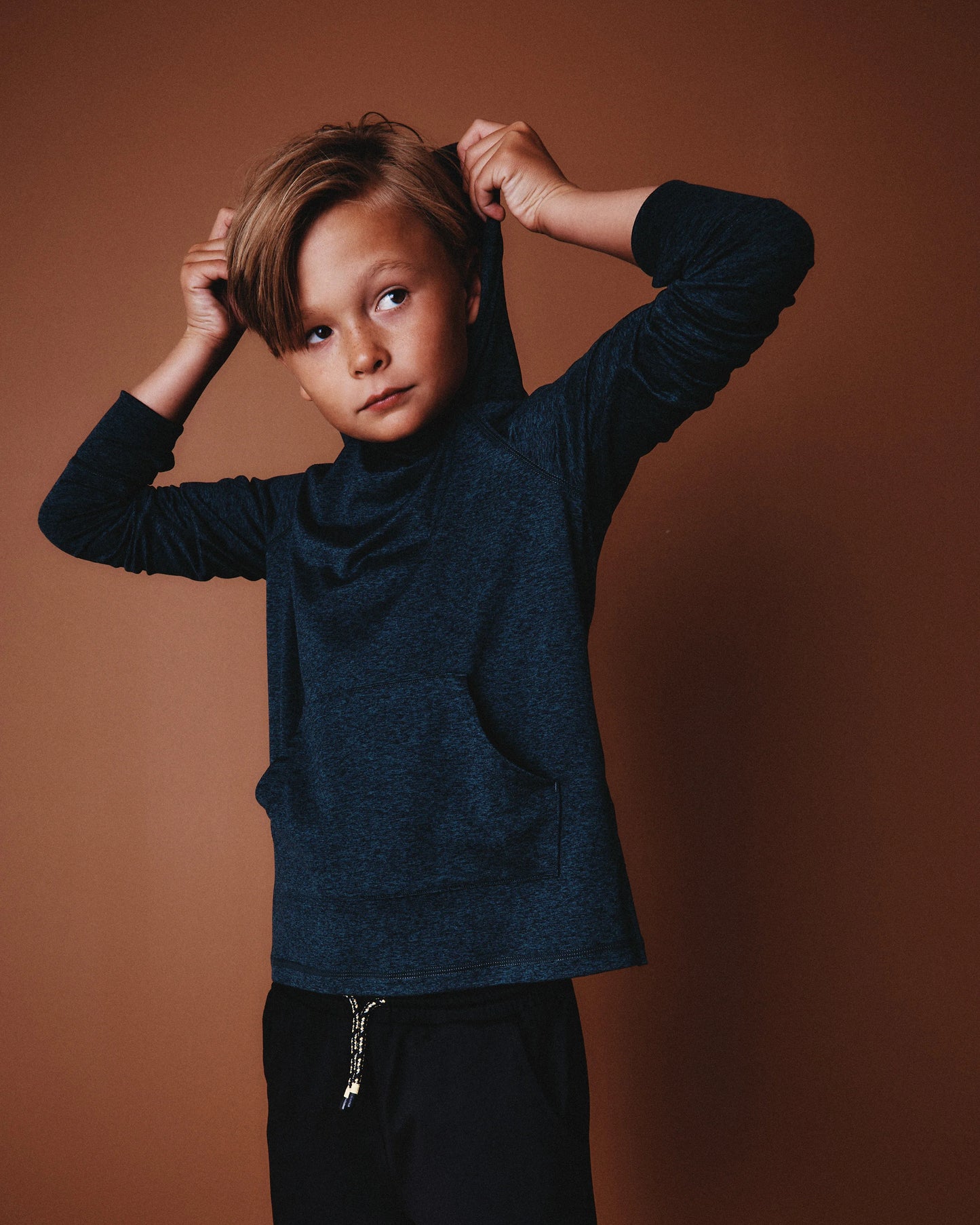 Flowknit Pullover Hoodie - 6 / Heather Navy