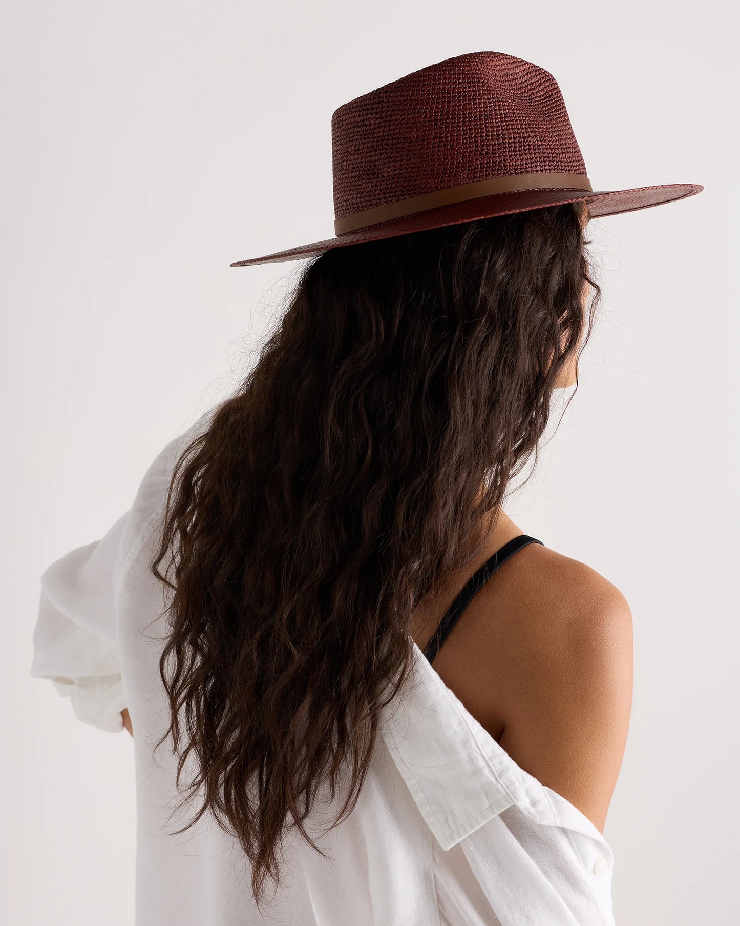 Toquilla Straw Crochet Fedora - S / Natural