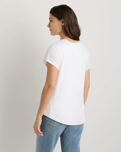 Bamboo Jersey Nursing Scoop Neck Tee - XS / Nocturnal Green