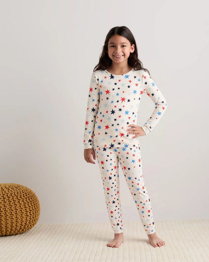 Bamboo Long Sleeve and Pant Pajama Set - 6 / Wildflower Dreams