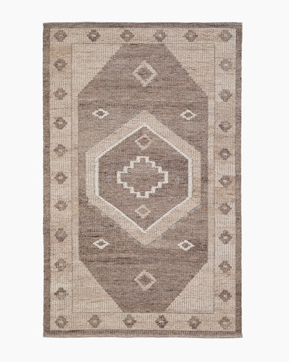 Sonora Handwoven Wool Rug - 5' x 7'6" / Brown