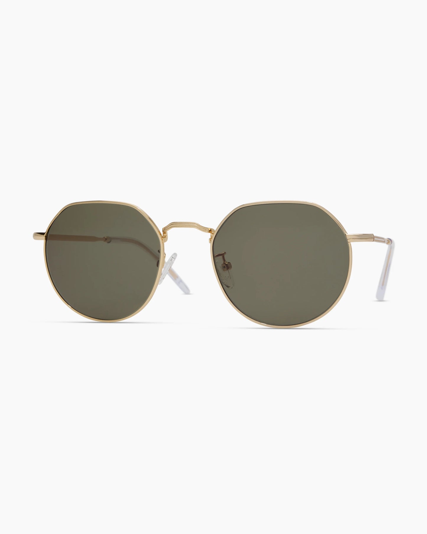 Maui Polarized Stainless Steel Sunglasses - One Size / Gold with Green lens