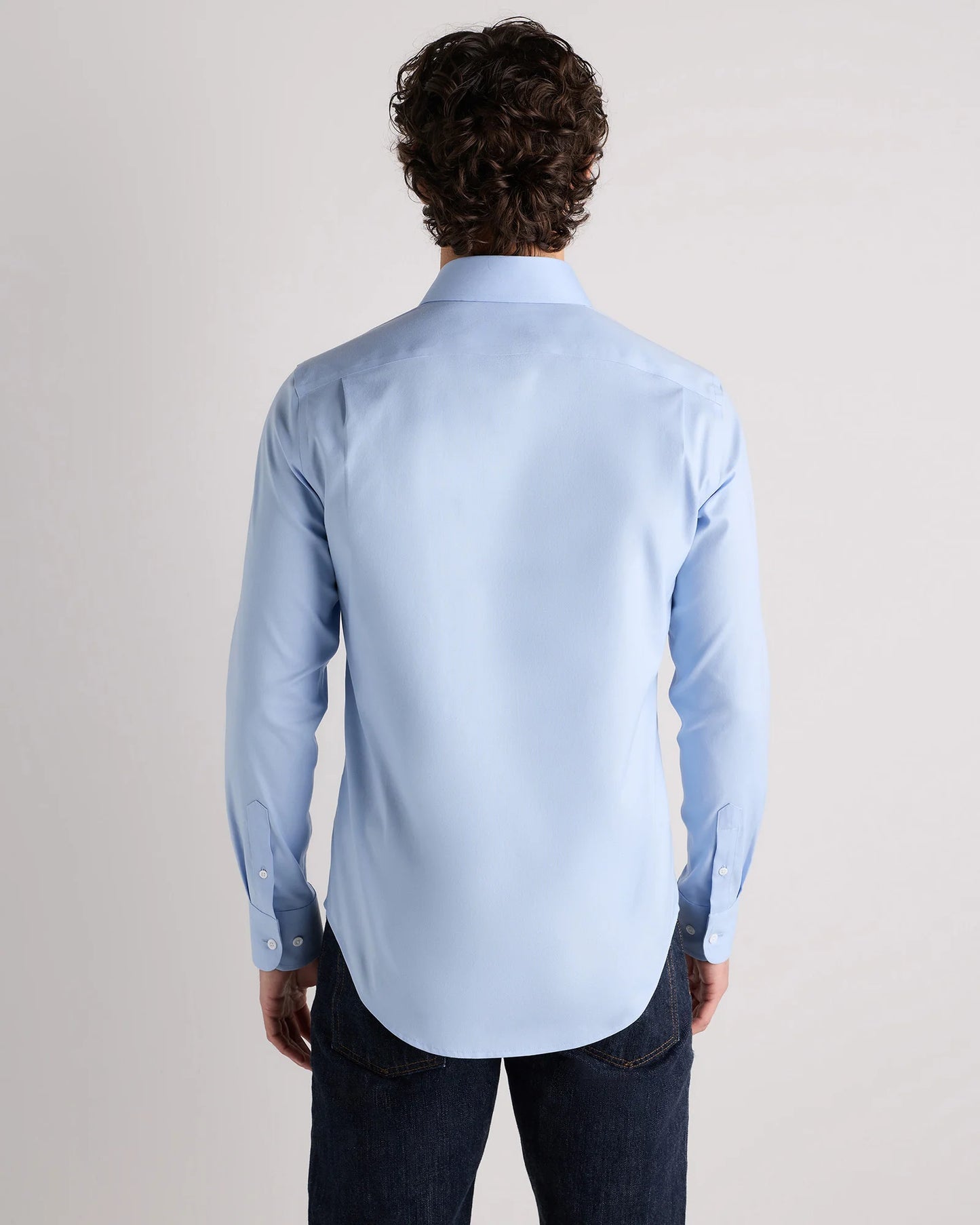 Organic Cotton Oxford Non-Iron Dress Shirt - S / Pale Blue