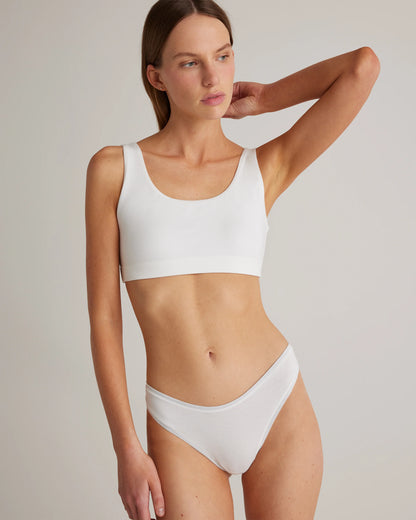 Organic Cotton Tank Bralette (2-pack) - XS / Mink