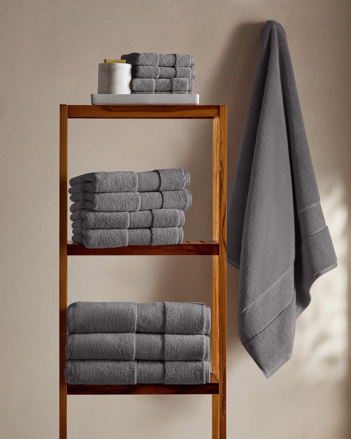 Classic Organic Turkish Cotton Hand Towel (Set of 2) - One Size / White