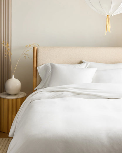 Organic Jersey Duvet Cover - Twin / Light Blue