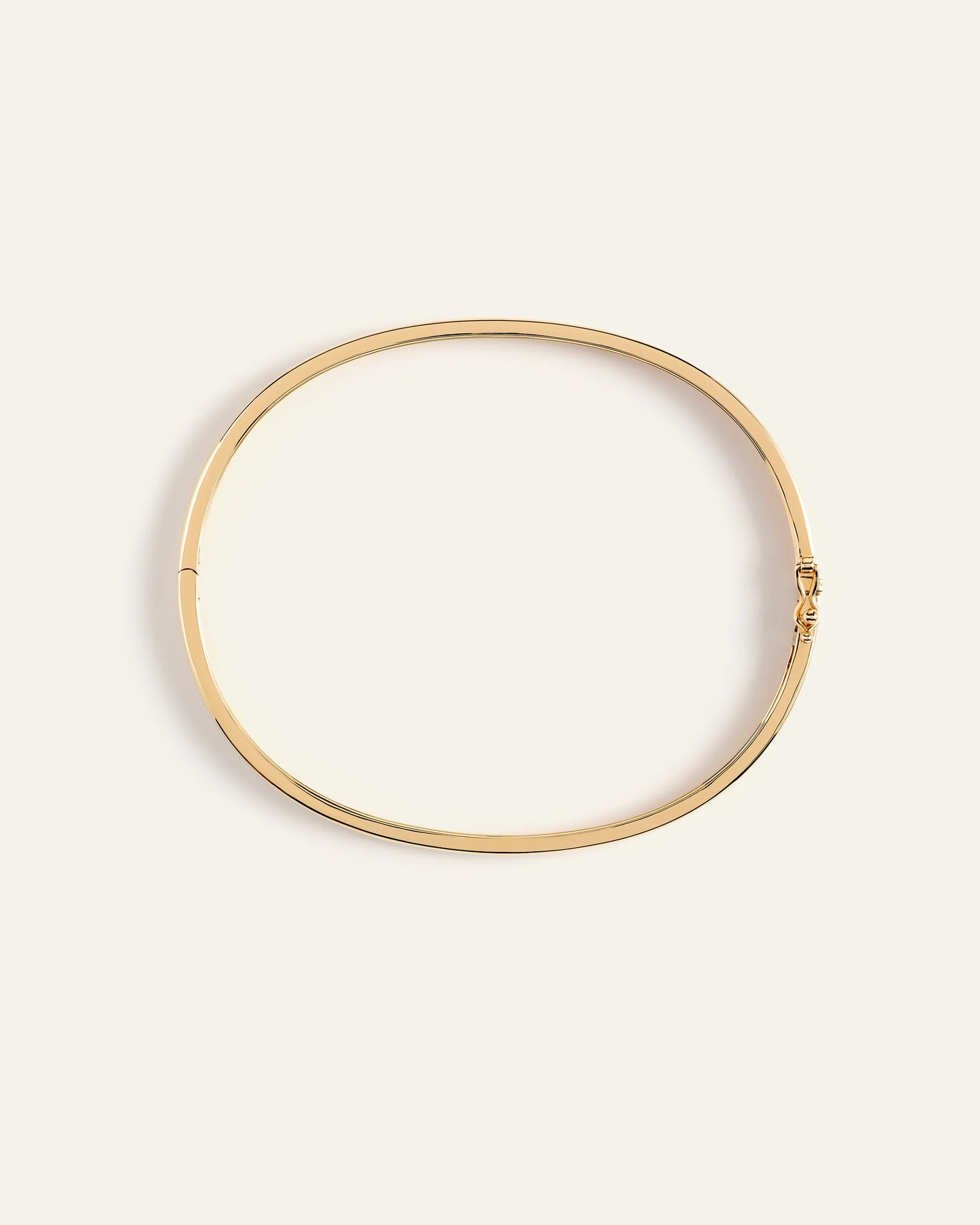 14K Gold Bold Bangle - 6" / Yellow Gold