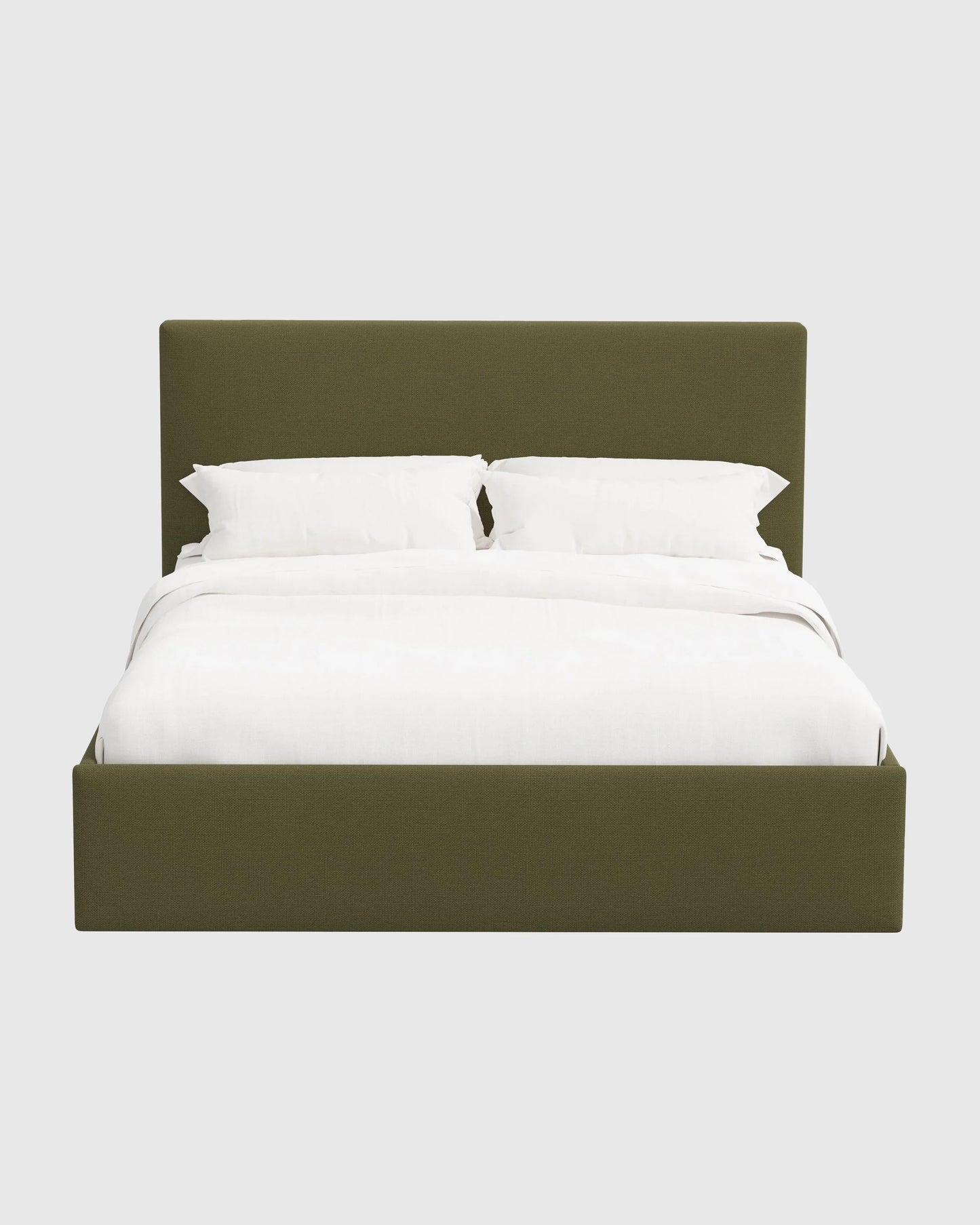 100% Linen Square Bed - Full / Canvas