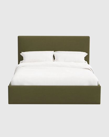 100% Linen Square Bed - Full / Canvas