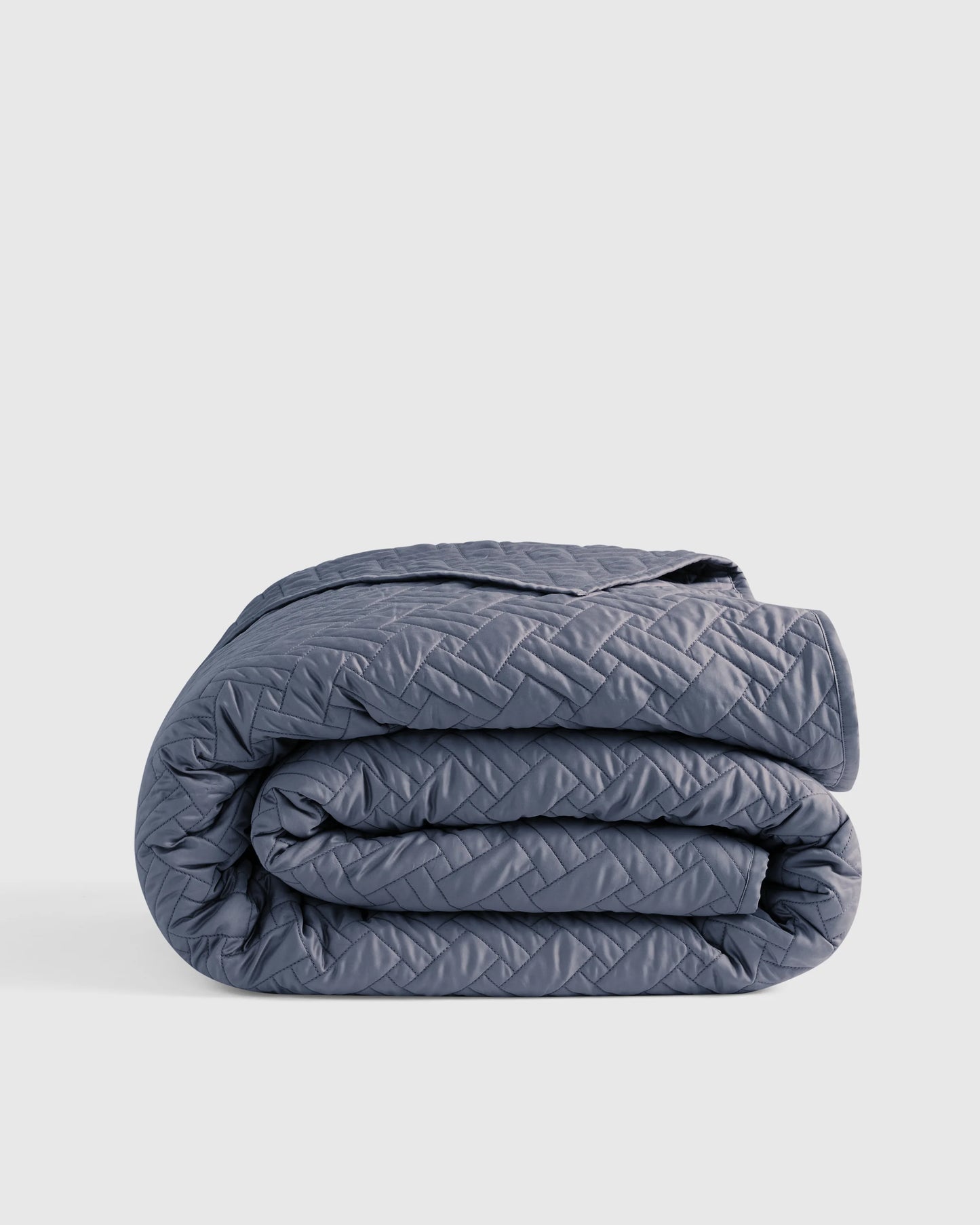 Organic Cotton Basketweave Quilt - Twin / White