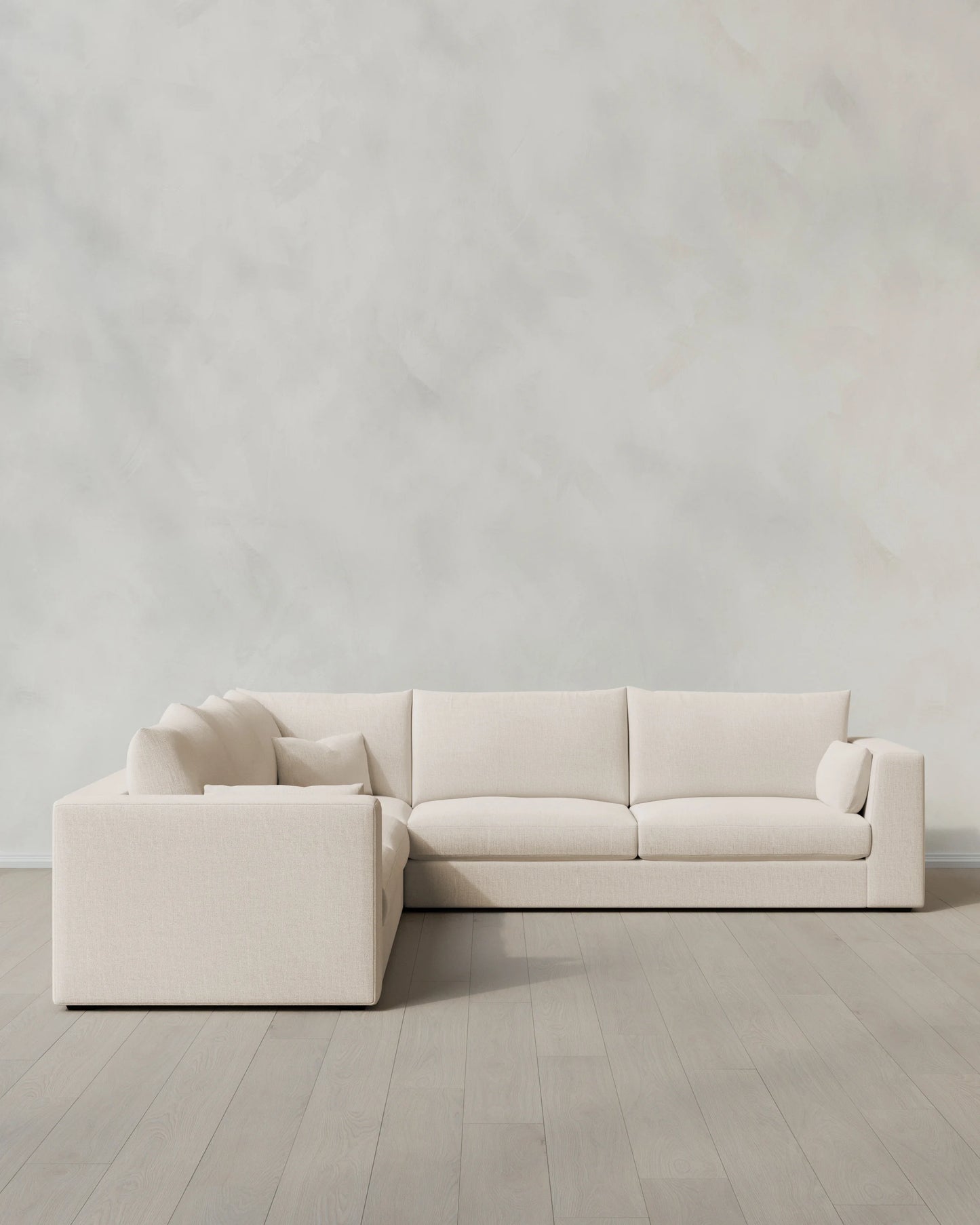 Oasis L Sectional in Performance Linen - One Size / Onyx