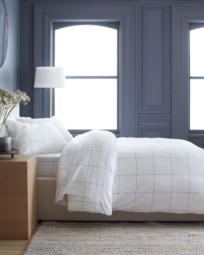 Luxury Organic Sateen Duvet Cover Set - Twin / Ivory