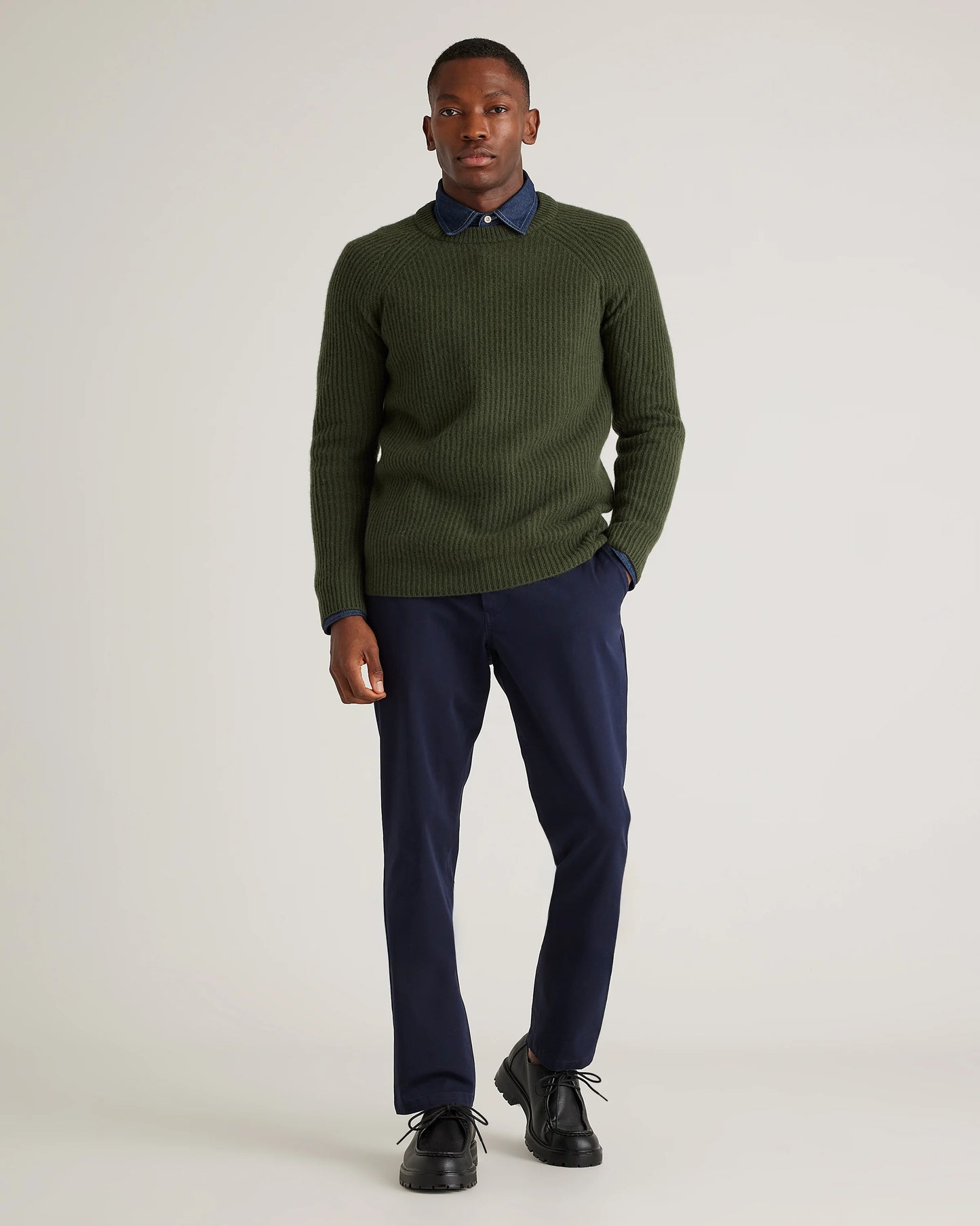 Organic Cotton Stretch Chinos - 30X30 / Dark Charcoal