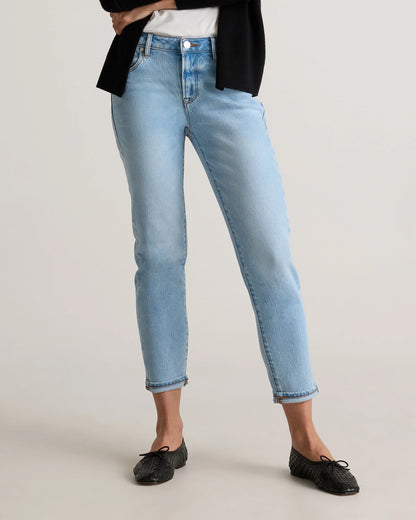 Luna Stretch Slim Boyfriend Jeans - 24 / Stormy Blue
