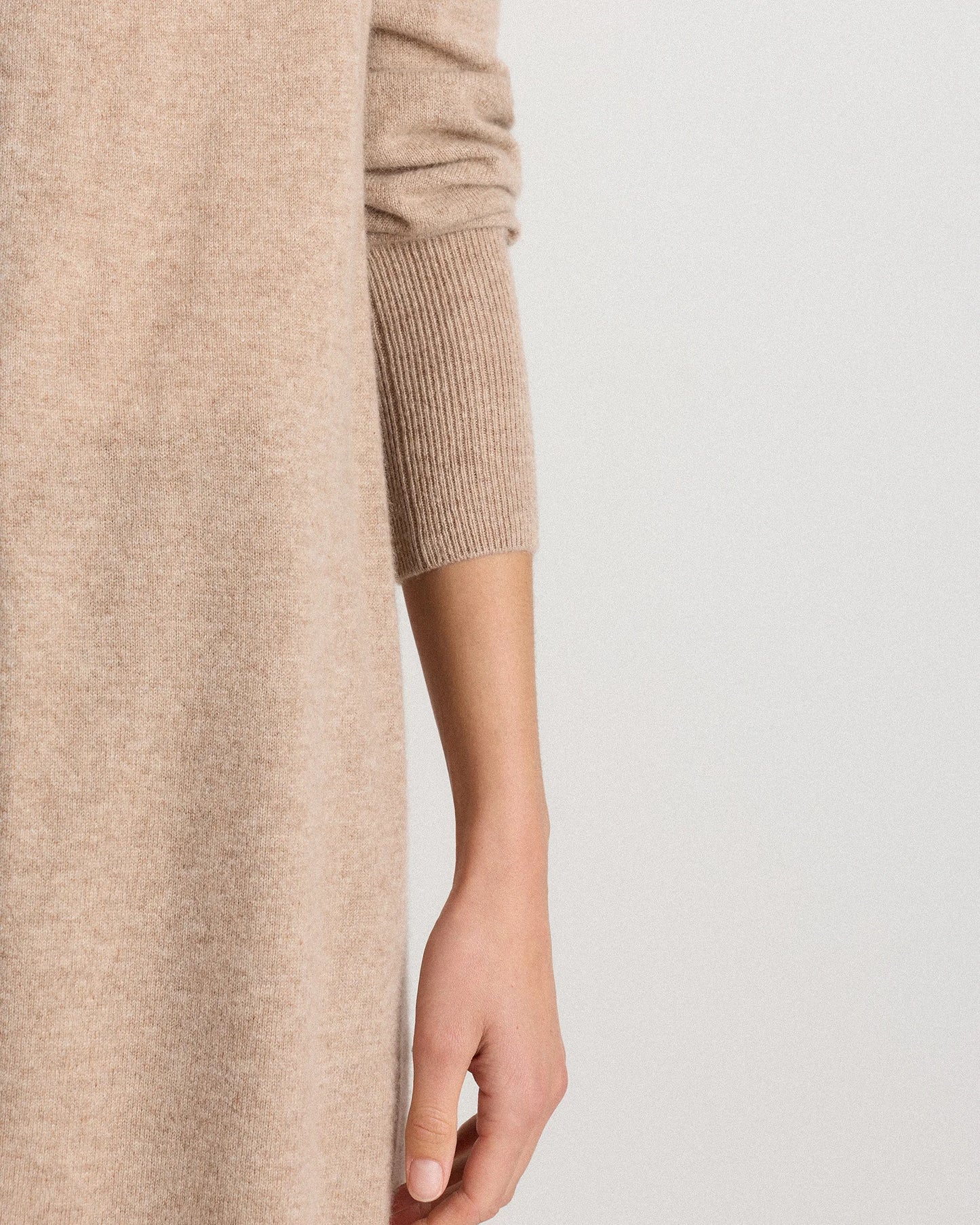 Mongolian Cashmere Duster Cardigan Sweater - XS / Oatmeal