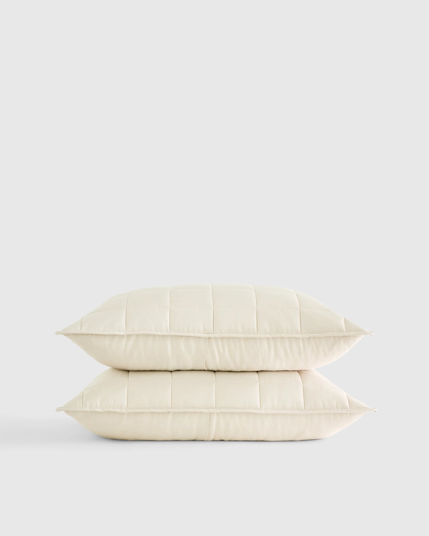 Bamboo Box Quilted Sham Set - Standard / Sage