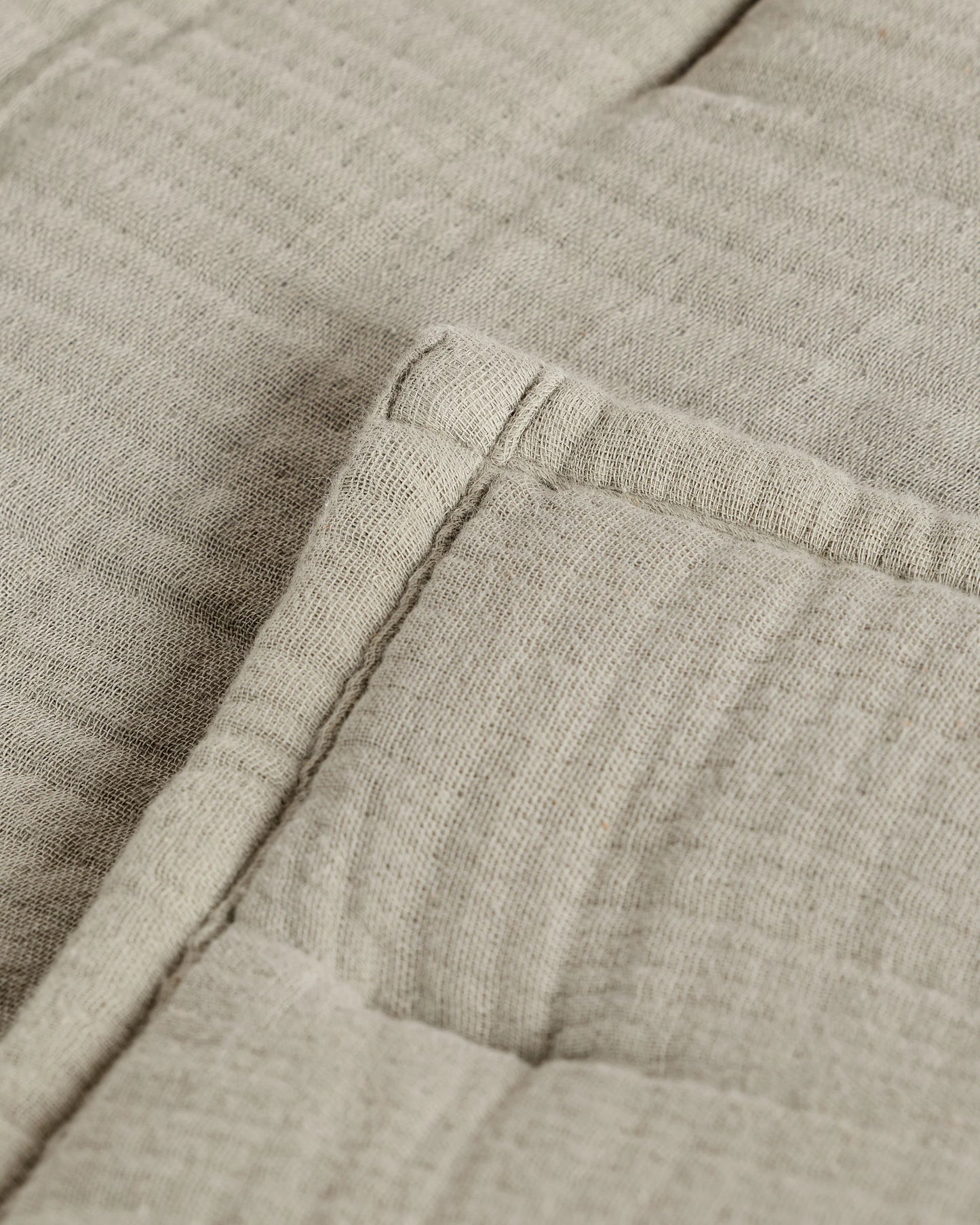 Organic Cotton Gauze Toddler Quilt - One Size / White