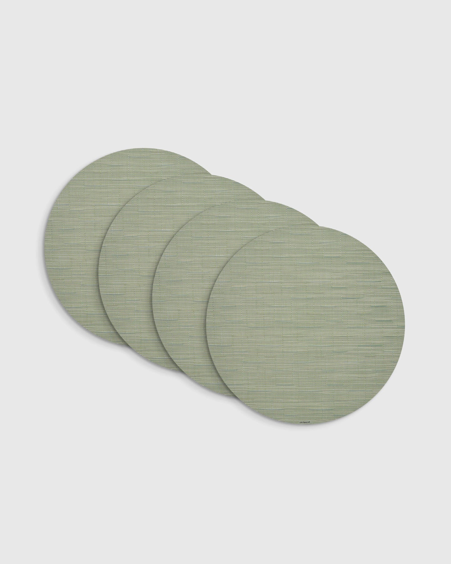 Bamboo Easy-Care Round Placemat, Set of 4 by Chilewich - One Size / Coconut