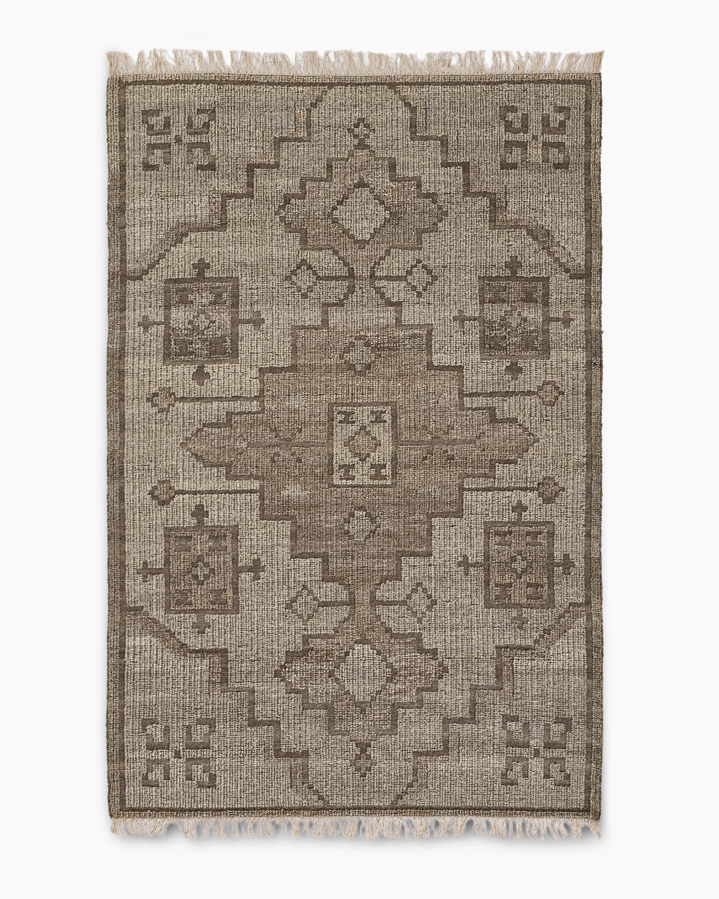 Nilo Handwoven Wool Rug - 3'6" x 5'6" / Brown