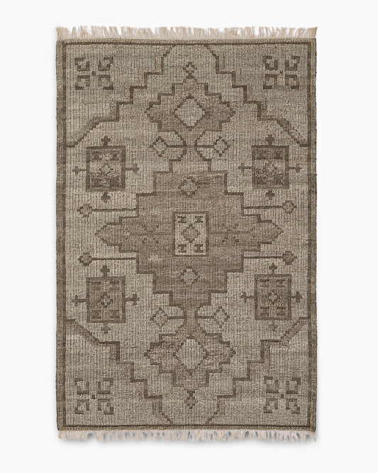 Nilo Handwoven Wool Rug - 3'6" x 5'6" / Brown