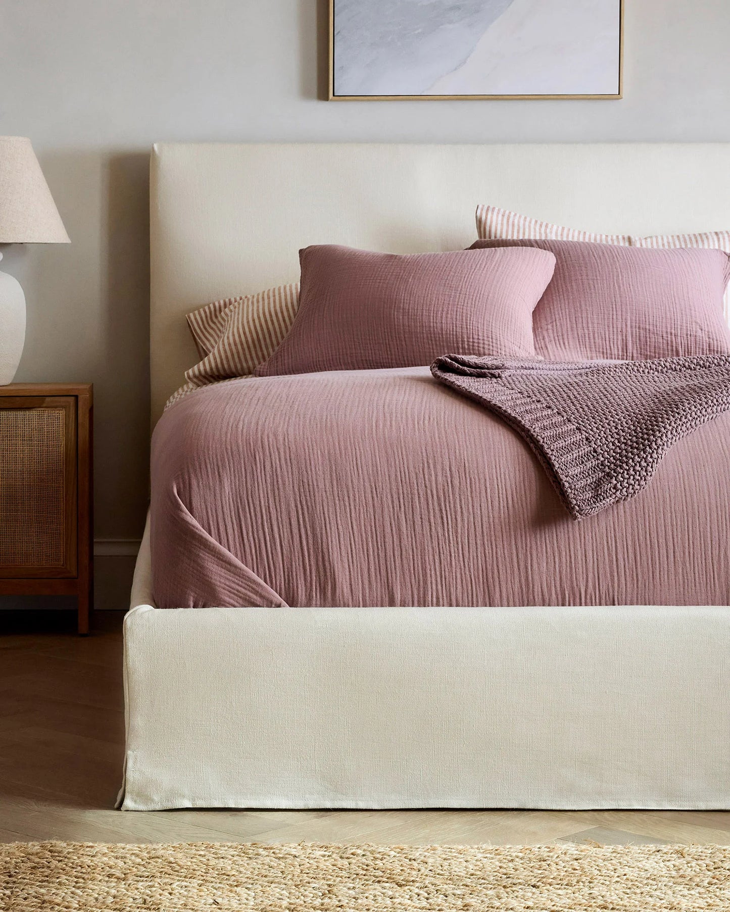 Slipcover Bed in 100% Linen - Full / Flax