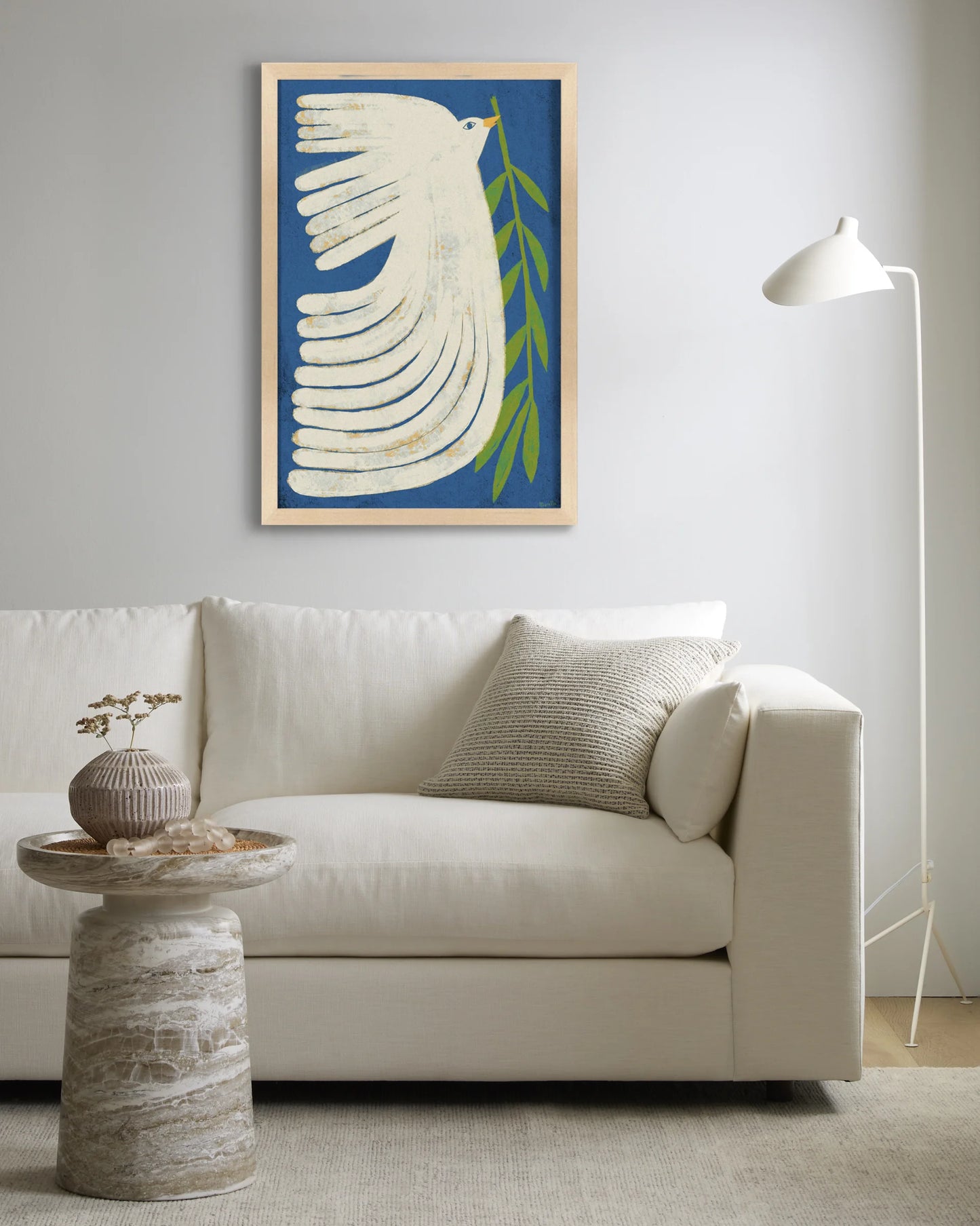 Peace Dove by Marco Marella - 26"x38" / Black