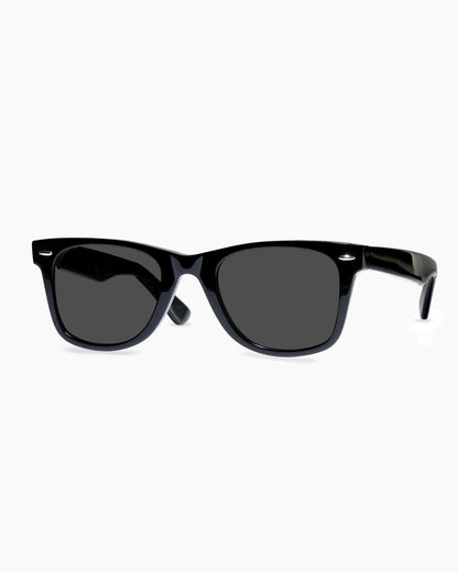 Walker Polarized Acetate Sunglasses - One Size / Clear Slate with Grey lens