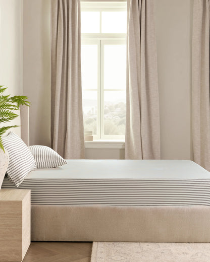 Bamboo Stripe Fitted Sheet Set - Twin / Double Stripe Espresso