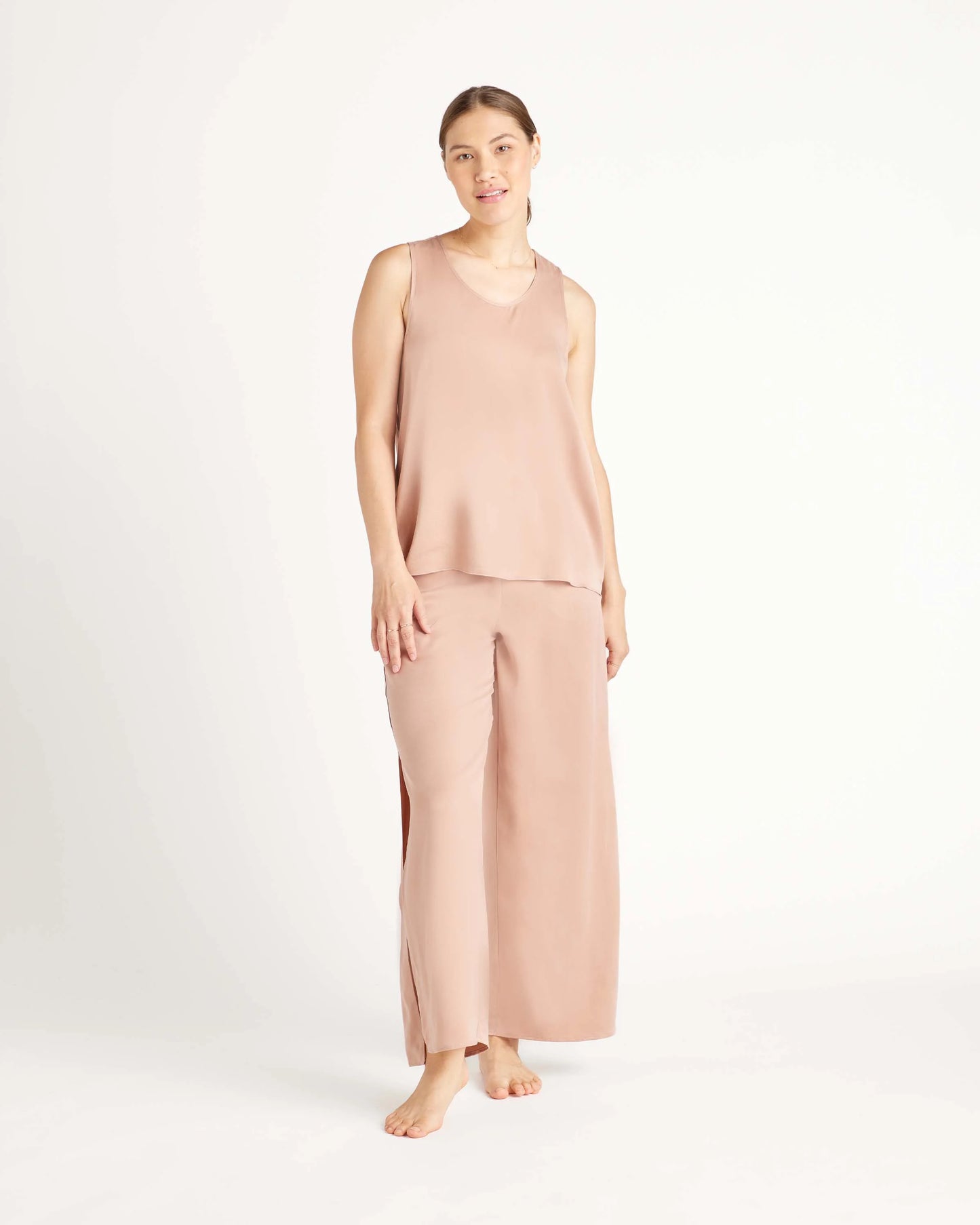 100% Washable Silk Pajama Pants - XS / Indigo