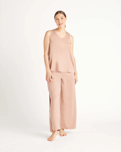 100% Washable Silk Pajama Pants - XS / Indigo