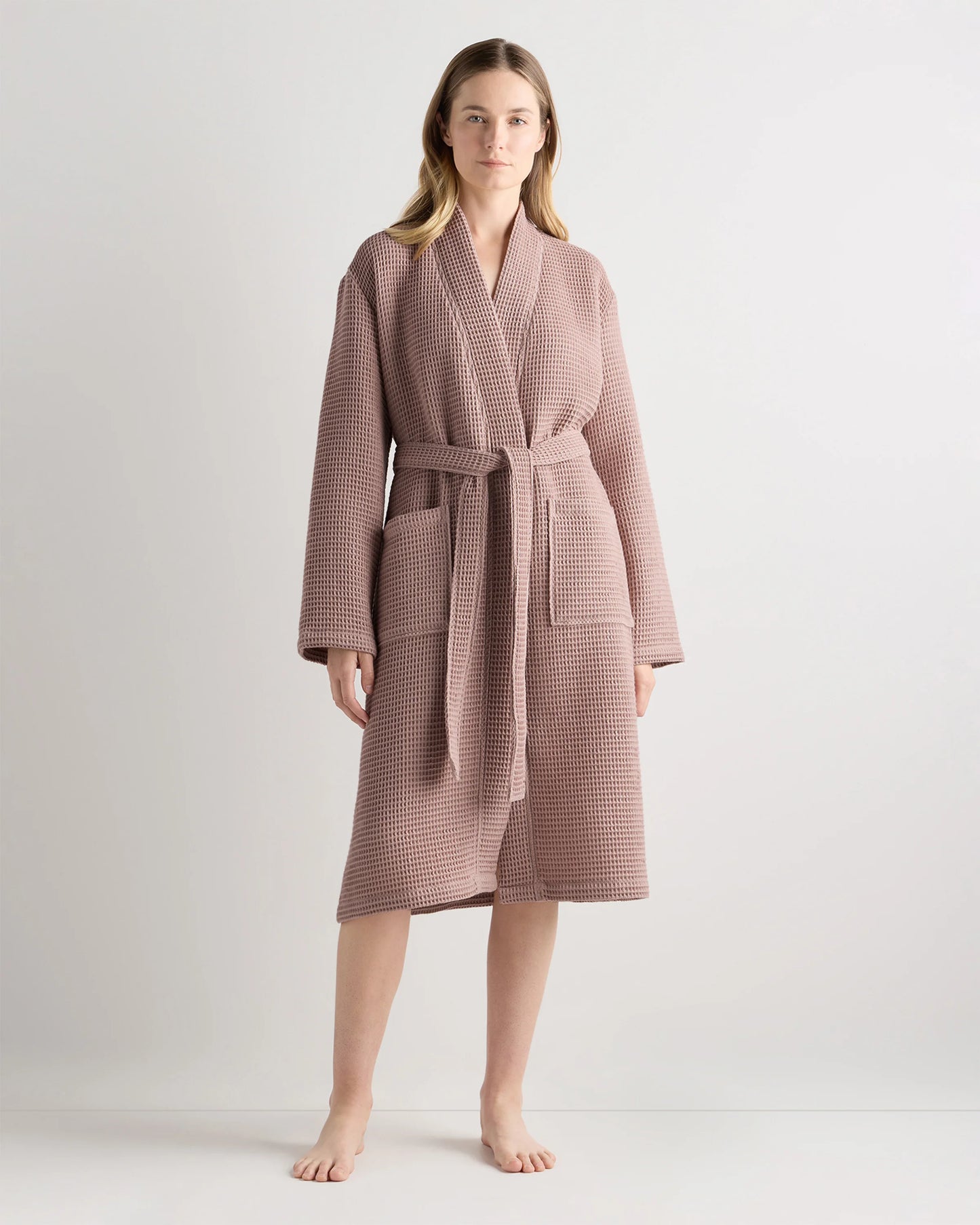 Organic Turkish Waffle Robe - XS / White