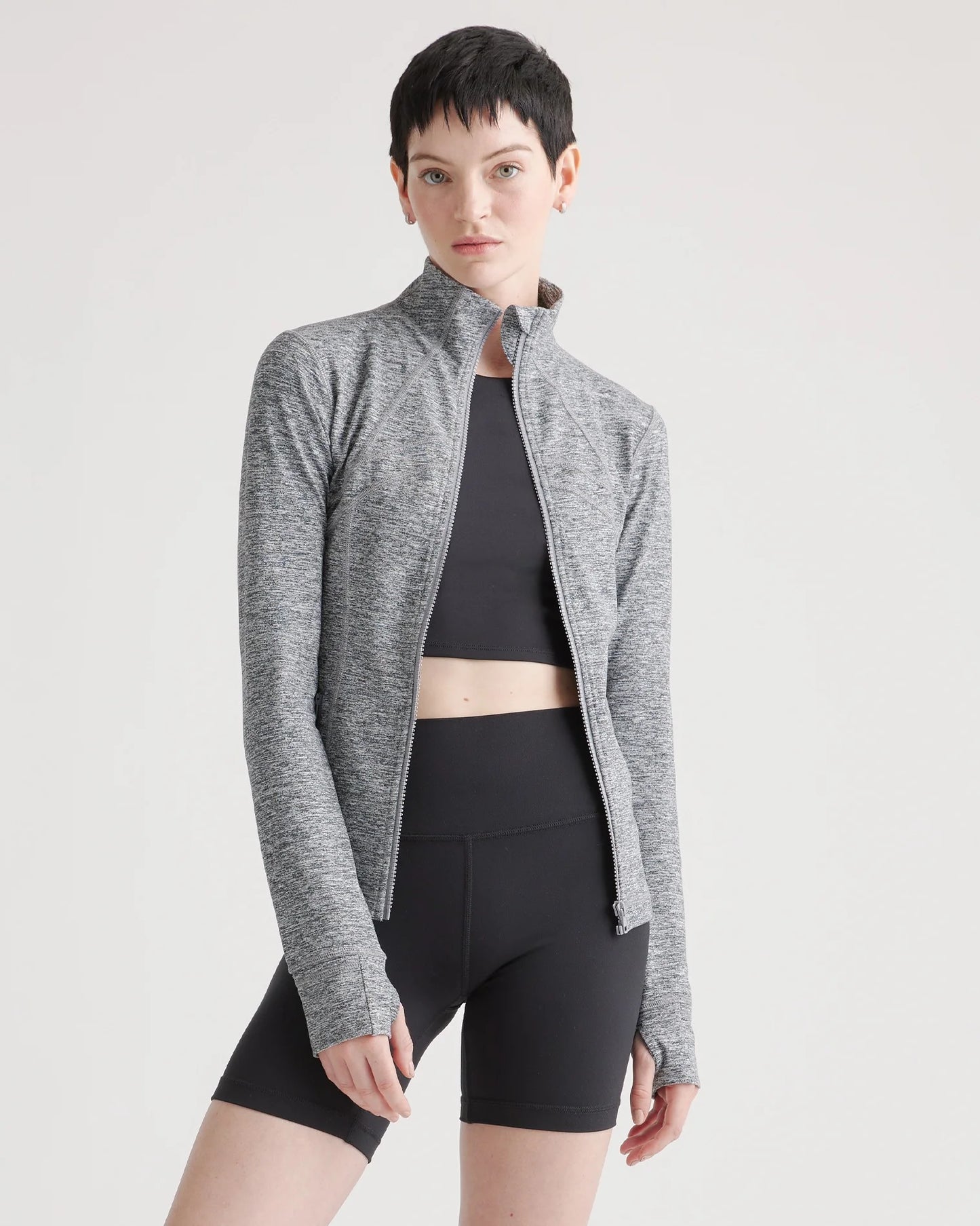 Ultra-Soft Slim Fit Jacket - XS / Heather Grey