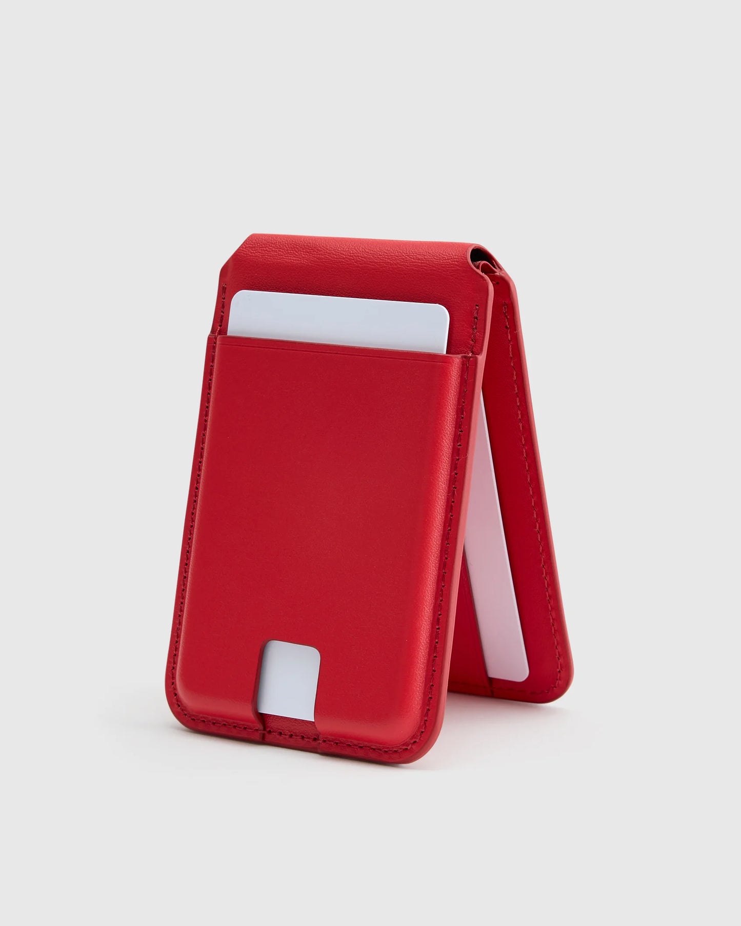 Leather MagSafe Wallet & Phone Stand - One Size / Cognac